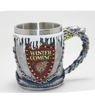 Periboia Game Of Thrones Tasarımlı 3D Çelik Kupa Bardak (Karışık)