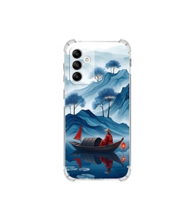 PrintiFy Samsung Galaxy A04s ile Uyumlu Simya Serisi Sonsuz Akış Tasarımlı Uv Baskılı Köşe Korumalı Antişok Kılıf