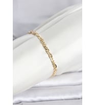 CM 14K Gold Renk Zincir Model Kadın Bileklik 5886 - SSSSSS7406-6062