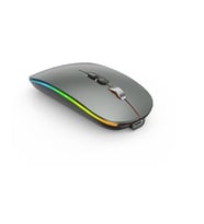 Bluetooth/Kablosuz LED ışıklı  Şarj Edilebilir Mouse PC Gaming Kablosuz Macbook iPad laptop Telefon