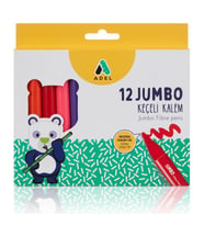 Adel Jumbo Keçeli Kalem 12 Renk 