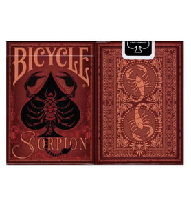 Bicycle Scorpion Oyun Kağıdı Kartı iskambil Kartları Destesi Red (Kirmizi) (Karışık)