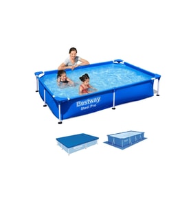 BESTWAY DİKDÖRTGEN PREFABRİK HAVUZ SET BW449 56401 (221 cm x 150 cm )