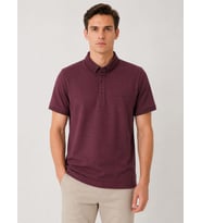 Glow Slim Fit Erkek Polo Yaka Kısa Kol Tişört 7742
