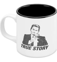 Mabbels Himym / Barney Stinson True Story Dış Beyaz İç Siyah Mug