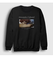 Presmono Unisex Siyah Fallen Angel Ressam Alexandre Cabanel Sweatshirt 484677tt