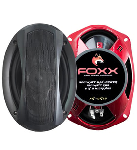 FOXX FX-CX69 Oto Koaksiyel Hoparlör Oval 6X9 İnç 900 Watt Tweeterli Kapaklı 2 Adet