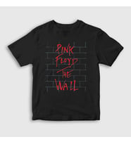 Presmono Unisex Çocuk Siyah The Wall Pink Floyd T-Shirt 76901tt