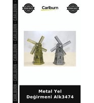 Özel Üretim Dekoratif Hediyelik Ev Aksesuarı Salon Metal Yel Değirmeni Alk3474