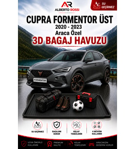 Cupra Formentor ÜST 2020 - 2023 Araca Özel 3D Bagaj Havuzu