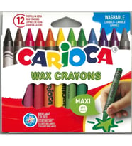 CARIOCA 42369 WAX MAXİ YIKANABİLİR PASTEL/MUM BOYA 12 RENK