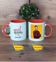 Drama Öğretmeni Kupa Bardak Turuncu Fotoğraflı Öğretmenler Günü Hediyesi