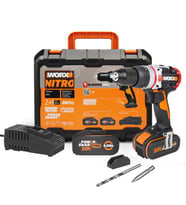 WORX WX354.4 20Volt/4.0Ah Li-ion Çift Akülü Kömürsüz Profesyonel Şarjlı Darbeli Matkap