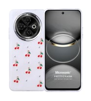 Microsonic TECNO Spark 30C 4G Kılıf PrettyCharm Cherry (Kırmızı)