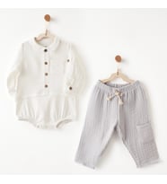 Andywawa Ac26706 Gentelman 2li Takım Grey