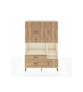 Hyperion Gardrop 7 Raflı 2 Çekmeceli 4 Kapaklı 132x44x195 Aytaşı-Çam