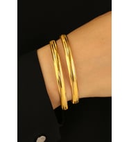 2'li Hediyelik Altın Bilezik (Gold)