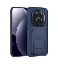 Coverzone Xiaomi Redmi Note 15 Pro Plus ile Uyumlu K?l?f Z-Bikart Kart B�lmeli Standl? Kilif, Deri Dokulu Y�zey, Darbe Emici Kenar Koruma, Arka Kapak Tasar?m? Redmi Note 15 Pro Plus kilif Lacivert