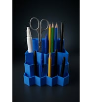 MYCRAFT3D Petek Tasarımlı Kalemlik Organizer  Çok Bölmeli Masa Üstü Düzenleyici  Ofis & Çalışma Masası Aksesuarı