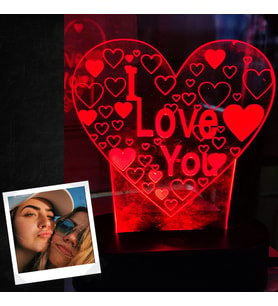 Kişiye Özel Love Led Gece Lambası