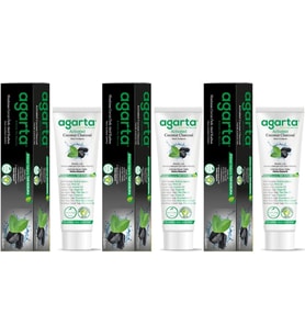 Agarta Doğal Diş Macunu 100ML Aktif Karbonlu (3 Lü Set)