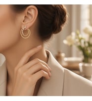 STİL İNCİSİ/XUPING JEWELRY İKİLİ BURGU ZİRKON TAŞLI KÜPE
