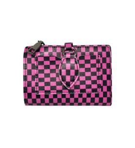 Pembe Siyah Puantiyeli Cüzdan