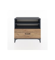 Arges Şifonyer 2 Raflı Tek Çekmeceli 88x30x80 Antrasit-Çam