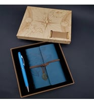 Dodes Defter Kalem Mavi Set