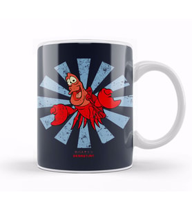 Sebastian Retro Japanese Little Mermaid Kupa Bardak Porselen