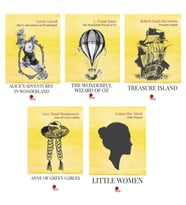 İngilizce Klasikler-Little Women-Anne of Green Gables-Wizard of Oz-Alice’s Adventures-Treasure Island