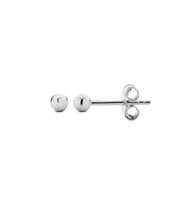 Top Gümüş Minimal Küpe 3 Mm