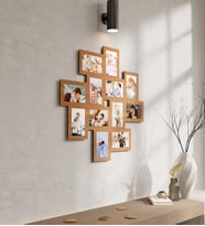 Kişiye Özel 12 Fotoğraflı Ahşap Tablo