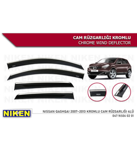 QASHQAİ 2007 2013 KROMLU CAM RÜZGARLIĞI NİKEN