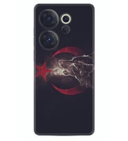 Camon 20 Premier 5g Kılıf Desenli Silikon Kurt Ve Ay Yıldız 1403
