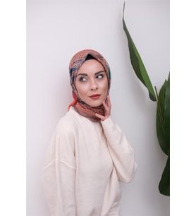 Renkli Karma Desen Dijital Soft Eşarp