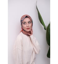 Renkli Karma Desen Dijital Soft Eşarp