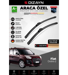Fiat Doblo 2 Ön Cam Silecek Seti 2010-2022 Premium Araca Özel 60-40 Cm A+ Kalite