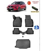 Seat Arona 2017 Sonrası Uyumlu 3D Havuzlu Paspas ve ALT Bagaj Havuzu Seti ASMA KOKU VE NUMARATÖR HEDİYELİ