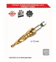 Kademeli Matkap Ucu 4-12 Mm Arası - Altıgen Saplı