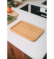 Bambu Lüx Dikdörtgen Büyük Servis-Sunum Tabağı 30x20x1,8cm