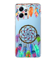 PrintiFy Xiaomi Redmi Note 12 4G ile Uyumlu 1mm Slim Fit Nazar Boncuğu 6 Baskılı Şeffaf  Kılıf