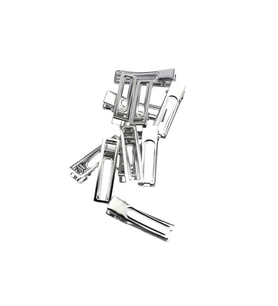 Metal Toka Epoksi Tokası   Köşeli Model (4 Adet)   Gümüş