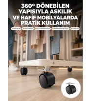 Northcity 4 cm Kilitsiz Tekerlek Ayak Seti - Zemin Koruyucu ve Mobilya Hareketliliği