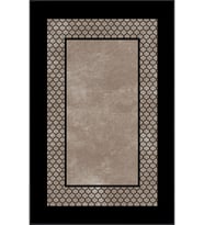 Eliana Home Baskılı, Yıkanabilir Kaymaz Taban Salon Halısı LNA0712-SM421 100x150 cm (Siyah)