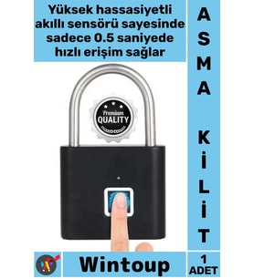 #Kilit Biyometrik Su Geçirmez Hızlı Kapı Dolap Valiz Mini Akıllı Parmak İzi İle Çalışan Asma Kilit