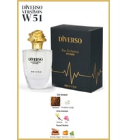 DİVERSO W51 KADIN PARFÜM EDP 50 ML ODUNSU & AMBER  T.C. Sağlık Bakanlığı ÜTS KAYITLI