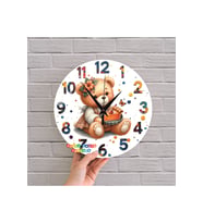 bilge Tasarım Çocuk Odası Duvar Saati 30 x 30 CM (Çok Renkli)
