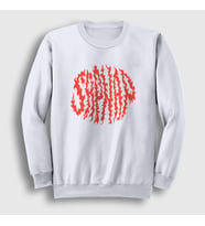 Presmono Unisex Beyaz Sapnap V2 Flame Alev Ateş Minecraft Sweatshirt 504288tt (Beyaz)
