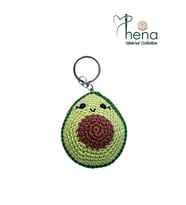 Hena Collections Avakado Anahtarlık (Yeşil, Amigurumi, Organik)